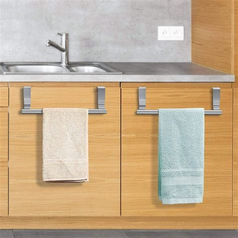 towel holder cabinet door mounted